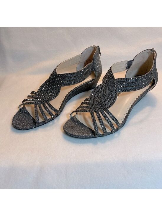 Charter Club Shoes - Charter Club Wedge Sparkle Sandals